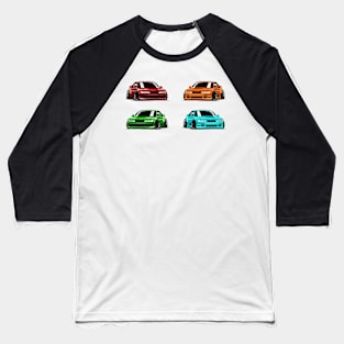 X4 Drifting Car Baseball T-Shirt